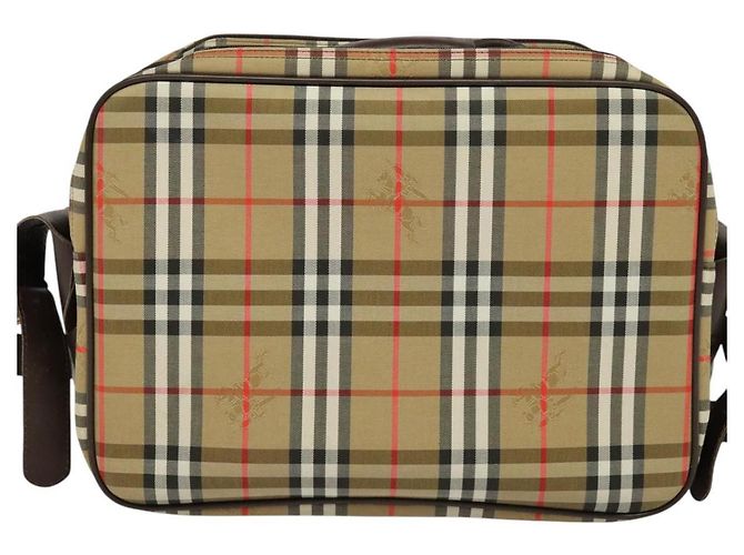 Autre Marque Burberrys Nova Check Aktentasche aus Canvas Beige Auth ep7983 - Ansicht 2