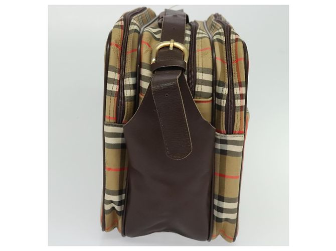 Autre Marque Burberrys Nova Check Aktentasche aus Canvas Beige Auth ep7983 - Ansicht 3