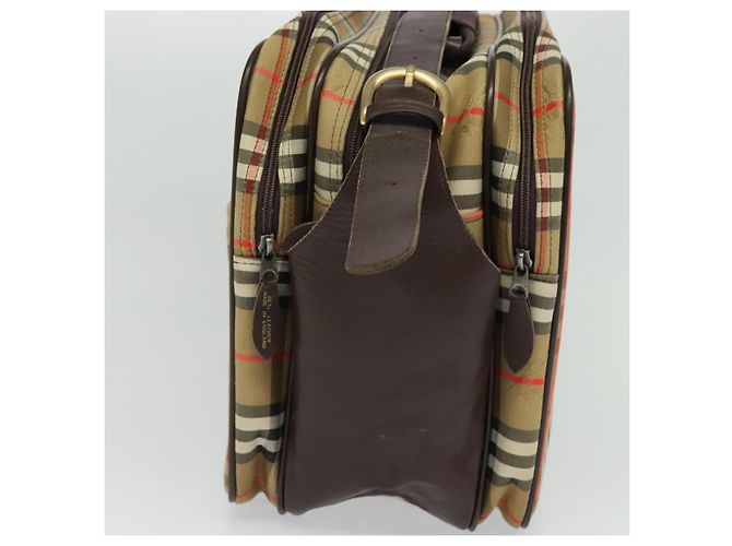 Autre Marque Burberrys Nova Check Aktentasche aus Canvas Beige Auth ep7983 - Ansicht 4