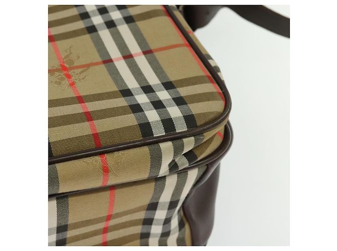 Autre Marque Burberrys Nova Check Aktentasche aus Canvas Beige Auth ep7983 - Ansicht 9