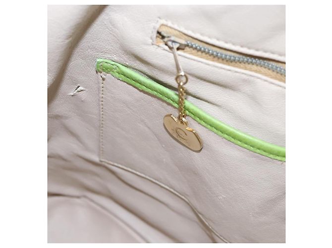 Céline Borsa a spalla CELINE in pelle verde rosso giallo Auth EC743 - vista 22