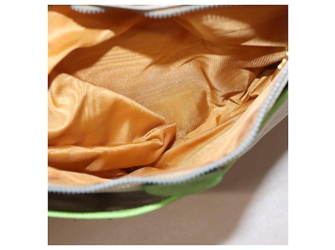 Céline Borsa a spalla CELINE in pelle verde rosso giallo Auth EC743 - vista 23