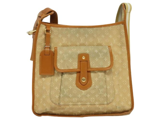 LOUIS VUITTON Monogram Mini Buzas Marie Kate Borsa Beige M92323 LV Auth BA549 - vista 13