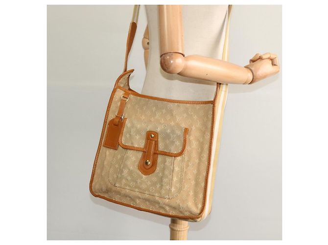 LOUIS VUITTON Monogram Mini Buzas Marie Kate Borsa Beige M92323 LV Auth BA549 - vista 22