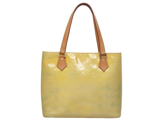LOUIS VUITTON Monogram Vernis Houston Borsa a Mano Grigia M91053 LV Auth EC710 Grigio - vista 2