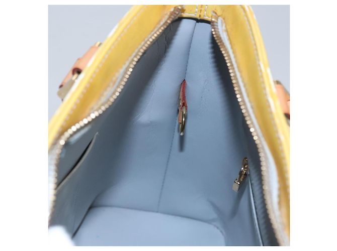 LOUIS VUITTON Monogram Vernis Houston Borsa a Mano Grigia M91053 LV Auth EC710 Grigio - vista 22