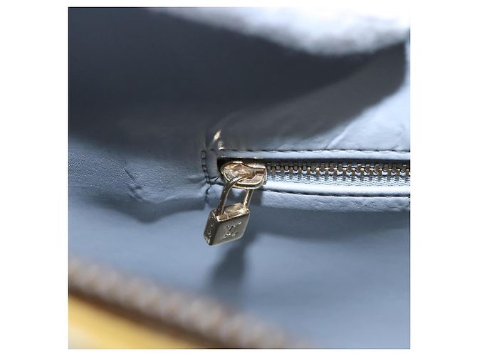LOUIS VUITTON Monogram Vernis Houston Borsa a Mano Grigia M91053 LV Auth EC710 Grigio - vista 23