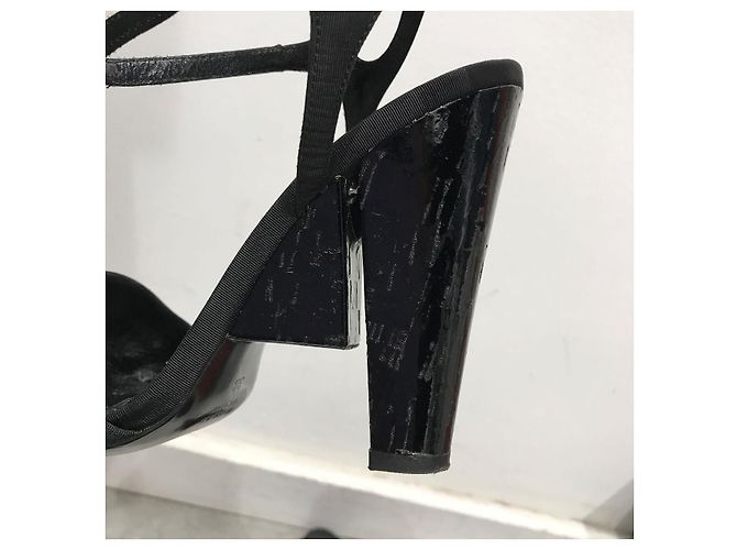 Sandali FENDI T.EU 38 Tessuto Nero - vista 4