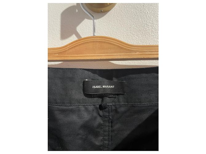 ISABEL MARANT Pantalones T.International S Algodón Negro - vista 5
