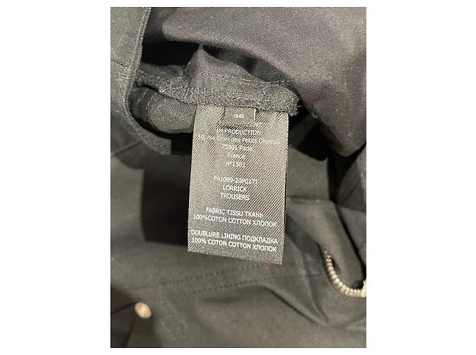 ISABEL MARANT Pantalones T.International S Algodón Negro - vista 6