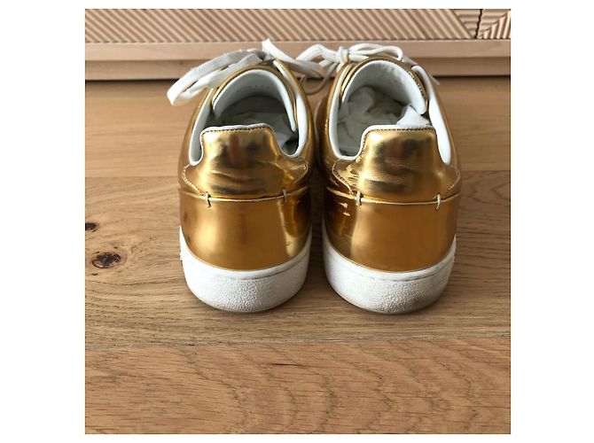 Sneaker LOUIS VUITTON T.EU 38.5 Leder Golden - Ansicht 4