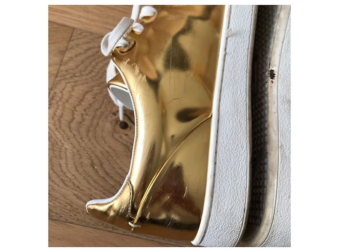 Sneaker LOUIS VUITTON T.EU 38.5 Leder Golden - Ansicht 5