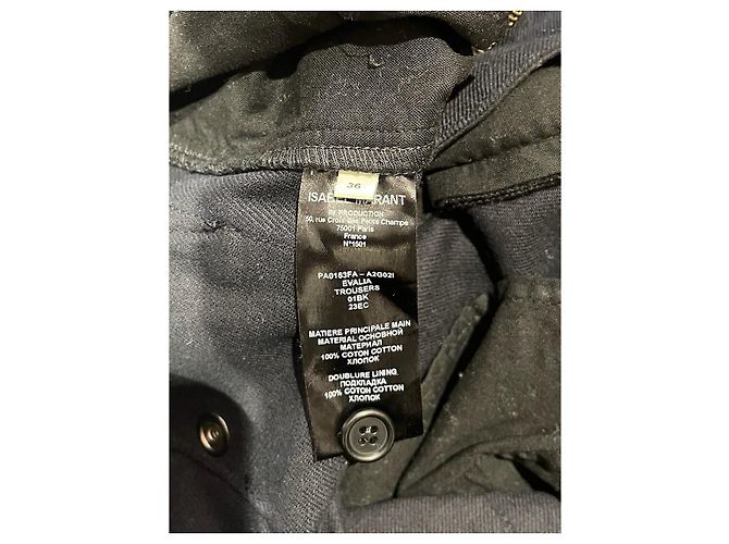 Pantalón Isabel Marant azul marino T.36 - vista 9