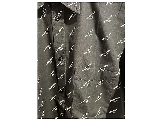 BALENCIAGA Tops T.International S Algodón Negro - vista 3