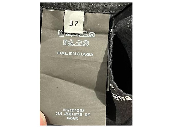BALENCIAGA Tops T.International S Algodón Negro - vista 6