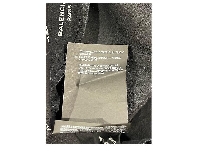 BALENCIAGA Tops T.International S Algodón Negro - vista 7