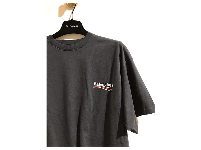 BALENCIAGA Tops T.International S Algodón Azul - vista 2