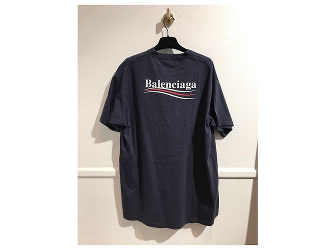 BALENCIAGA Tops T.International S Algodón Azul - vista 3