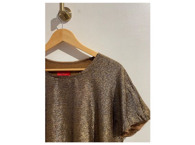 LANVIN Tops T.Internacional XL Seda Dorado - vista 2