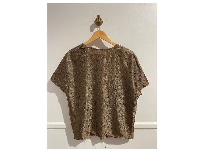 LANVIN Tops T.Internacional XL Seda Dorado - vista 4