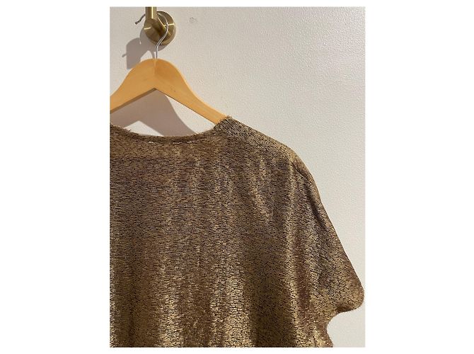 LANVIN Tops T.Internacional XL Seda Dorado - vista 5
