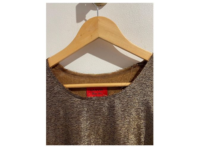 LANVIN Tops T.Internacional XL Seda Dorado - vista 6