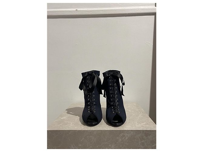 DOLCE & GABBANA Stivaletti T.EU 38 Tessuto Nero - vista 3