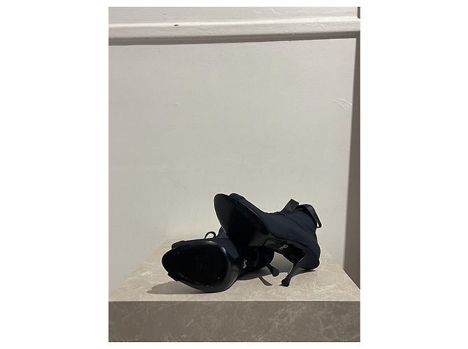 DOLCE & GABBANA Stivaletti T.EU 38 Tessuto Nero - vista 5