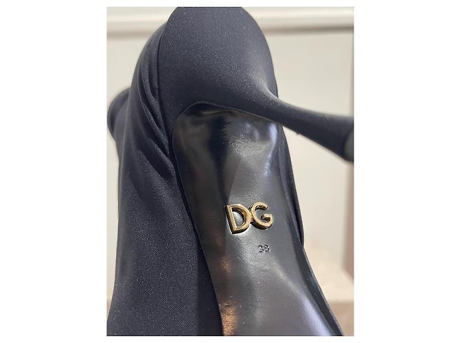 DOLCE & GABBANA Stivaletti T.EU 38 Tessuto Nero - vista 6