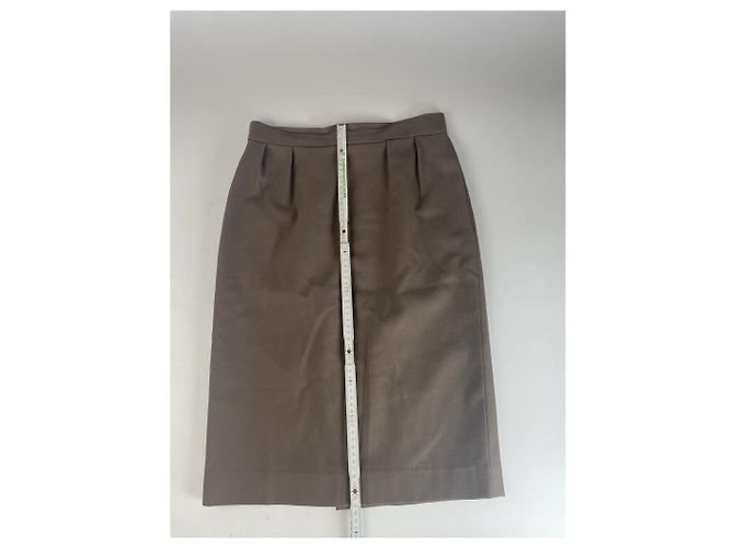 Gonna in lana vintage Dior marrone - vista 12
