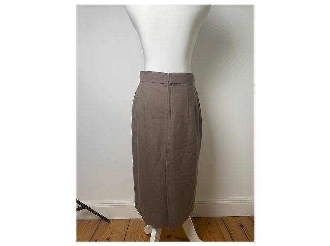 Gonna in lana vintage Dior marrone - vista 2