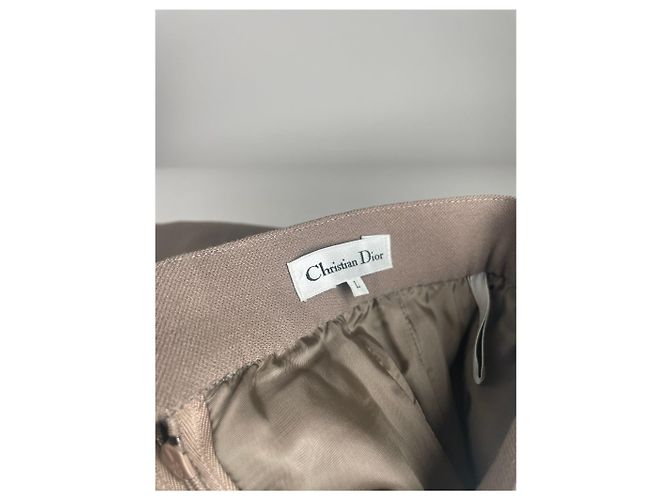 Gonna in lana vintage Dior marrone - vista 3