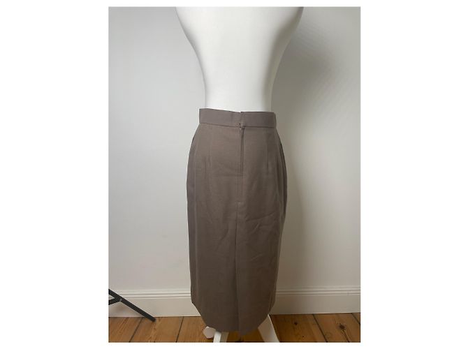 Gonna in lana vintage Dior marrone - vista 5