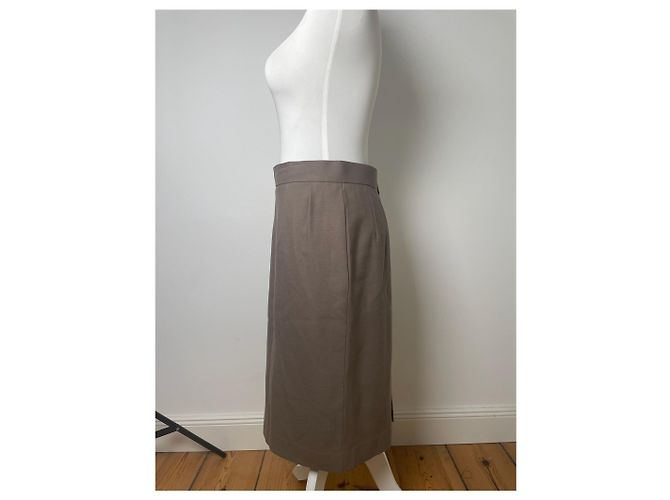 Gonna in lana vintage Dior marrone - vista 6