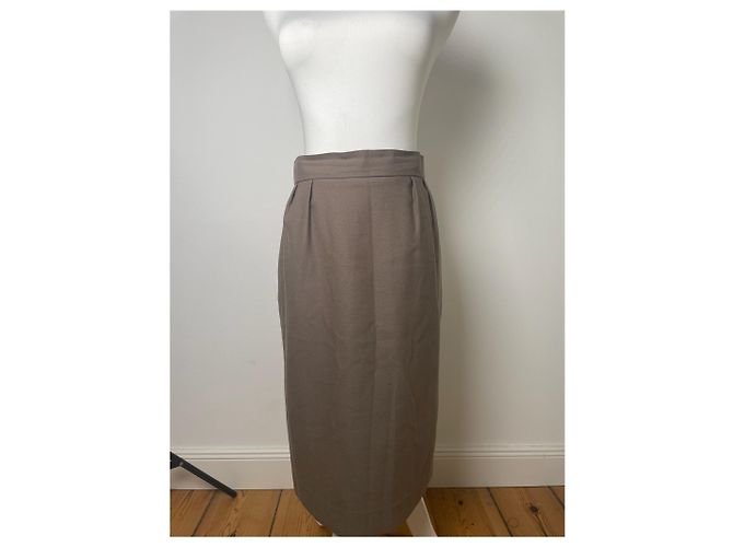 Gonna in lana vintage Dior marrone - vista 7