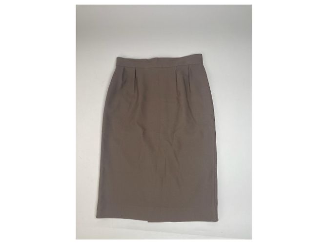 Gonna in lana vintage Dior marrone - vista 9