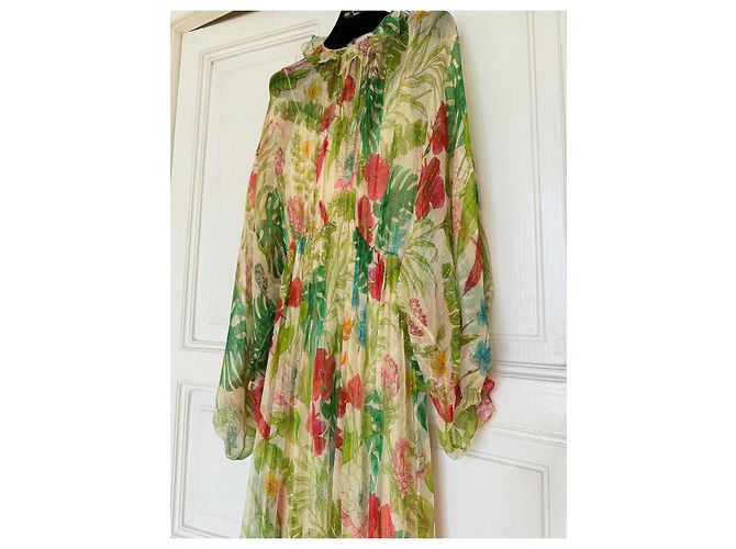 Abito Maxi Gucci in Seta Multicolore - vista 10