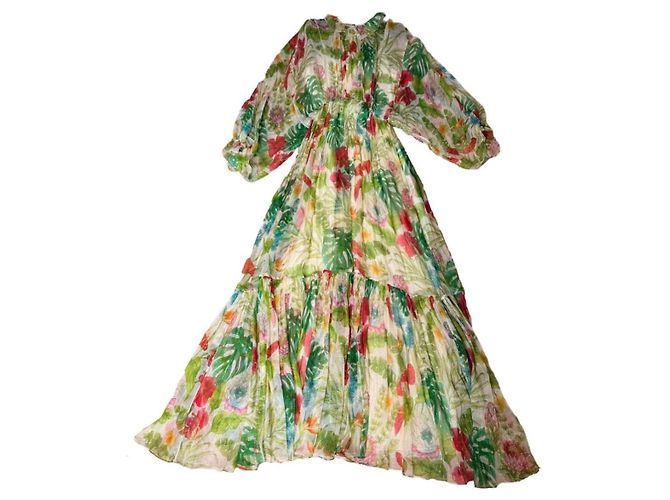 Abito Maxi Gucci in Seta Multicolore - vista 3