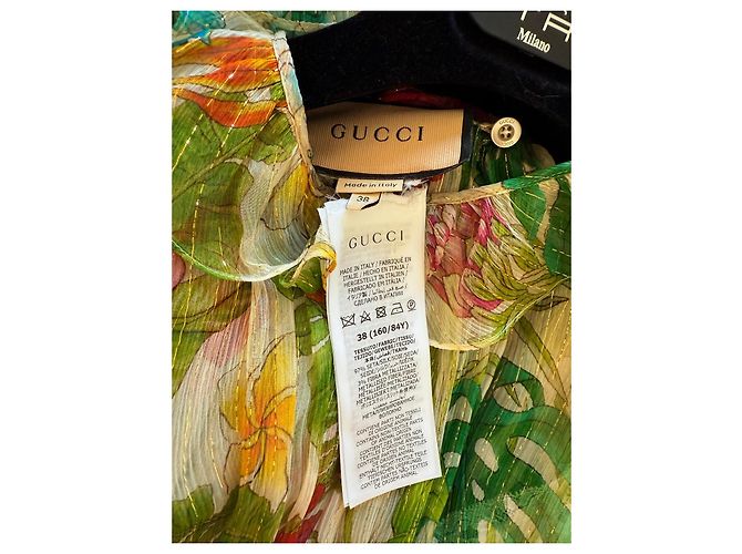 Abito Maxi Gucci in Seta Multicolore - vista 4