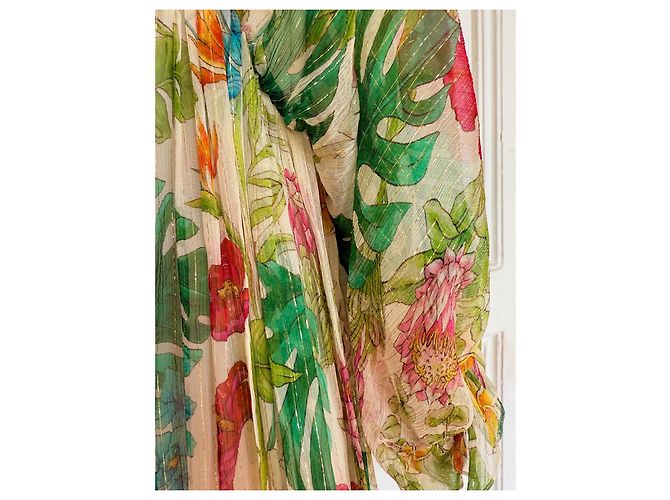 Abito Maxi Gucci in Seta Multicolore - vista 6