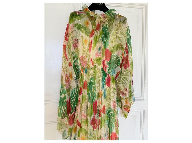 Abito Maxi Gucci in Seta Multicolore - vista 7