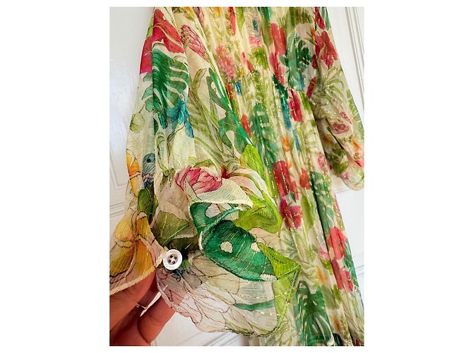 Abito Maxi Gucci in Seta Multicolore - vista 9