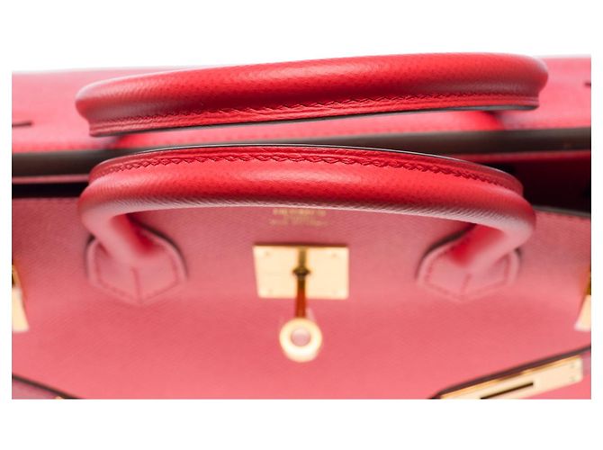 Hermès Sac HERMES Birkin 30 en Cuir Rose - 102598 - vue 10