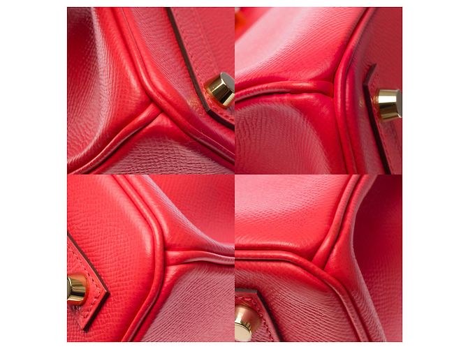 Hermès Sac HERMES Birkin 30 en Cuir Rose - 102598 - vue 12