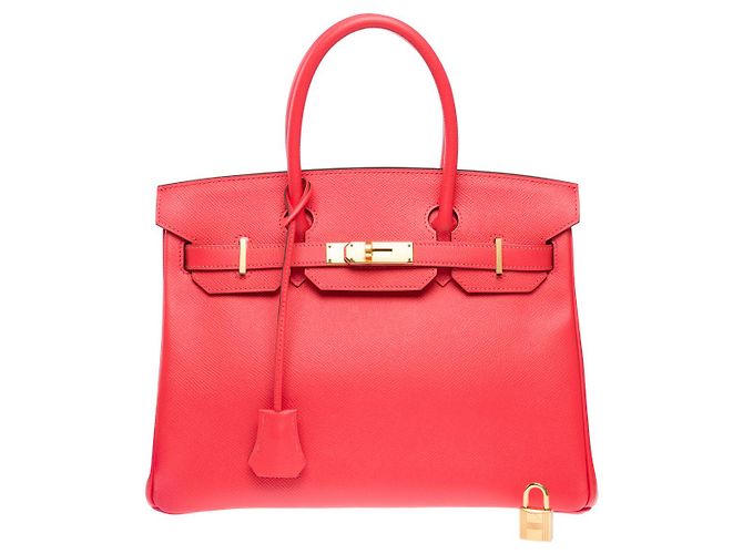 Hermès Sac HERMES Birkin 30 en Cuir Rose - 102598 - vue 3