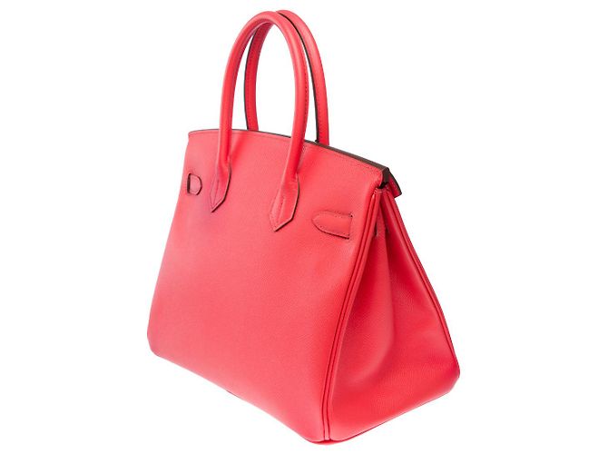Hermès Sac HERMES Birkin 30 en Cuir Rose - 102598 - vue 6