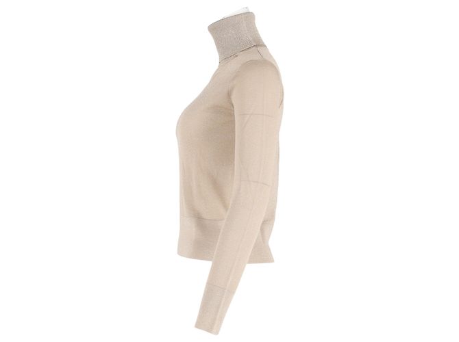 Pull en laine nude à col roulé Altuzarra - vue 2