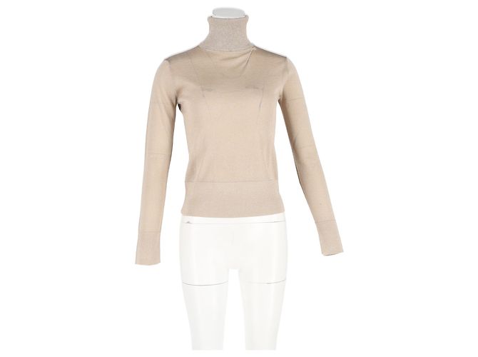 Pull en laine nude à col roulé Altuzarra - vue 4