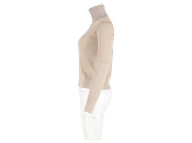 Pull en laine nude à col roulé Altuzarra - vue 5