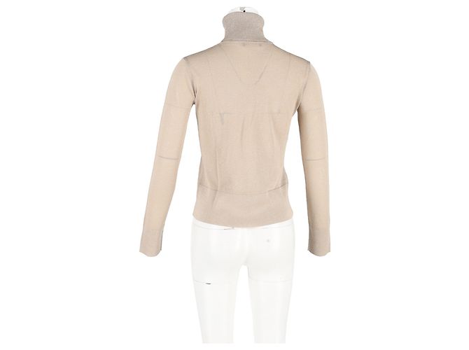 Pull en laine nude à col roulé Altuzarra - vue 6